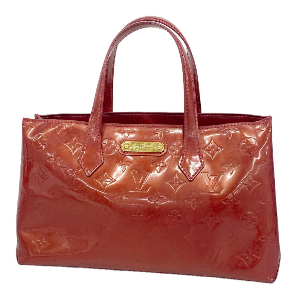 Louis Vuitton Vernis Wilshire PM handbag, M93642, Pomme d'Amour, for women.